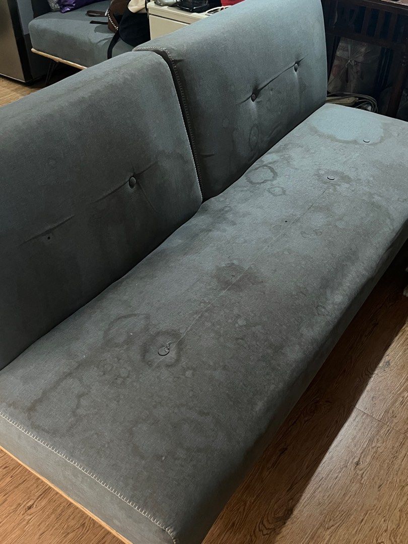 5 seater - Sofa Bed (Category: Sofas) located in Manila. Submitted by eccollection (Listing ID 1395185420, Image 1). Description: 5 seater sofabed - ready to ship. Still Negotiable 177cm x 105cm.