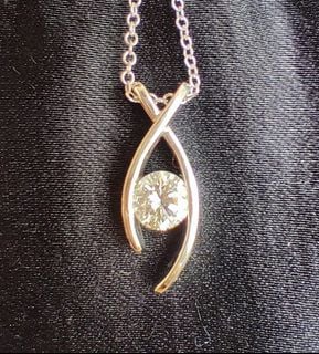 周生生鑽石吊墜吊咀 手鏈 18k白金 white gold diamond pendant necklace bracelet64227893892738110