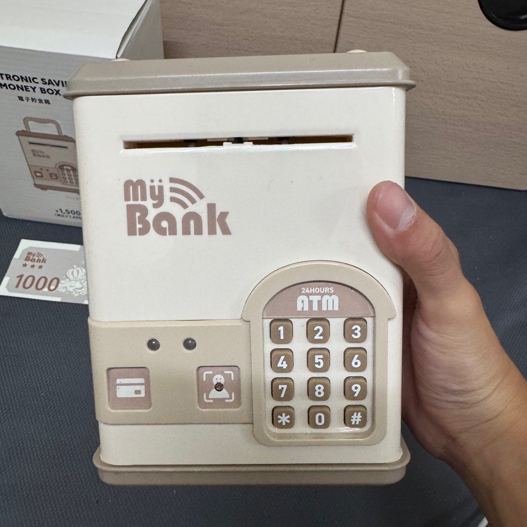 智慧型多功能存錢筒可存紙鈔及硬幣, 手機及配件, 電子周邊配件及產品, 其他電子周邊配件及產品在旋轉拍賣