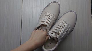 Airwalk 米白色波鞋/返工鞋/滑板鞋款 (鞋碼42)64232047688834110