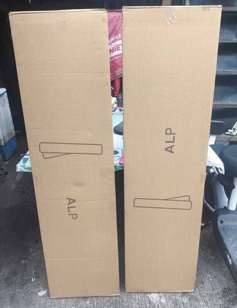 ALP Floor Mirror - Black, White, Gold (Category: Mirrors) located in Manila. Submitted by beatrisloyola (Listing ID 1395340274, Image 1). Description: - Floor mirrors with black, white, and gold frames - Rectangular shape - Size: 40x150cm - Comes with a stand - Brand: ALP - Ideal for bedrooms and dressing areas.