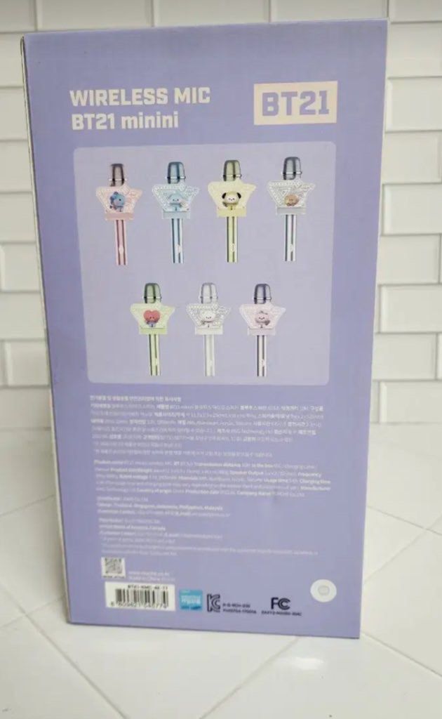 BT21 Wireless Mic Tata & Mang (Category: Microphones) located in Taguig. Submitted by albumshop (Listing ID 1395251146, Image 2). Description: Interest Check~ wts lfb BT21 Wireless Mic Tata & Mang 1,800 each DOP: Payo ETA: October mine or dm 🫰🏻.