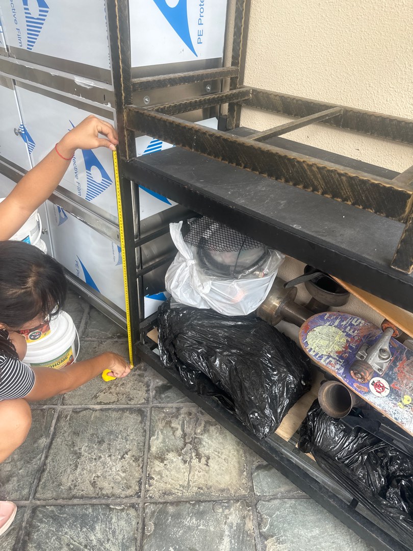 Cast iron rack, Furniture & Home Living, Furniture, Shelves, Cabinets ...