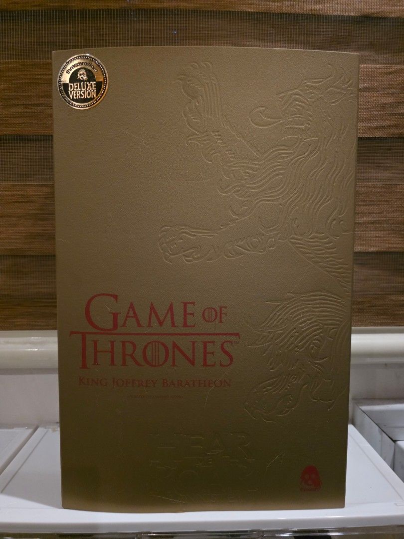 Game of Thrones King Joffrey Baratheon ThreeZero (Category: Figurines & Statues) located in Manila. Submitted by poyienic (Listing ID 1395228464, Image 1). Description: This item is guaranteed authentic and 100% original. Sealed. let me know if you have any question regarding this item. Shipping: LBC, Lalamove or Grab meet ups: ABS-CBN (by schedule) Payment: BDO, BPI or GCash.