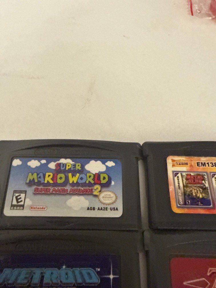 gameboy advance games (Category: Nintendo) located in Manila. Submitted by sarsy (Listing ID 1395326485, Image 2). Description: Gameboy games (Not authentic) Super mario world Metroid Kirby 138in1 Zelda Cars All games are working .