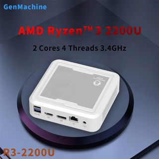 GenMachine R3 AMD Ryzen3 2200U MINI PC Windows 10/11Pro DDR4 Dual Channel WIFI5 BT4.2 Desktop Office Gaming Computer pc gamer64184020024193110