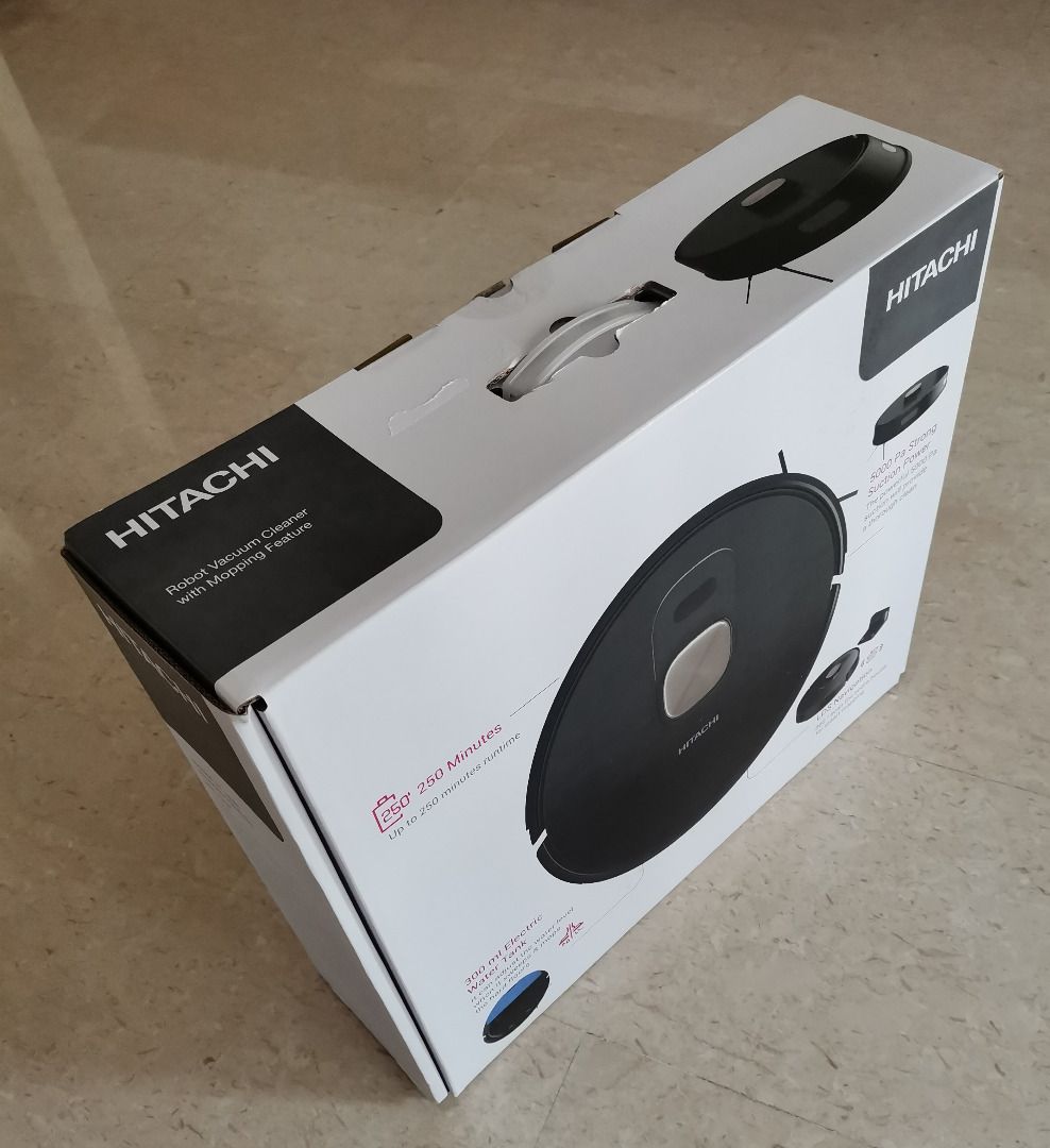 Hitachi Robot Vacuum Cleaner with Mopping Features, Model RV-X20P, TV ...