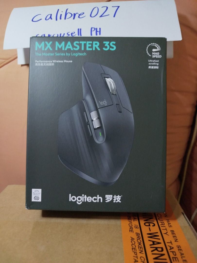 Logitech MX Master 3S Wireless Mouse (Category: Mouse & Mousepads) located in Quezon City. Submitted by calibre027 (Listing ID 1395172630, Image 1). Description: (Sealed) Logitech MX MASTER 3S World's Best Productivity Mouse GRAPHITE (latest) ✔100% ORIGINAL, brand new sealed ✔ unli legit check and test upon pickup - you can bring your own laptop para macheck sa software ✔ SRP is is around 6k 👉 Pickup at Avire Tower Proj.4, Quezon City / sm north