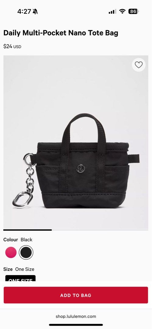 Lululemon Daily Multi-Pocket Nano Tote Bag (Category: Tote Bags) located in San Juan City. Submitted by kacyyuson (Listing ID 1395238663, Image 2). Description: Brand new. Authentic. Bought from USA. Water-Repellent Fabric Dimensions • 11cm x 4cm x 7.5cm (4.3” x 1.6” x 3”) Materials Lining: Face: 100% Recycled Polyester Contrast: 100% Recycled Nylon Body: 100% Recycled Nylon.