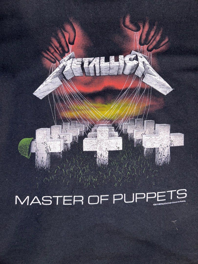 Metallica Band Shirt (Category: Tshirts & Polo Shirts ) located in Quezon City. Submitted by darrenasiddao (Listing ID 1395256295, Image 3). Description: Metallica Band Tee Size: 28.5L x 20 W (medium) Rfs: decluttering .