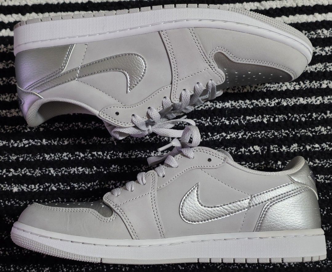 Nike Air Jordan 1 Low co.jp Metallic Silver (Category: Sneakers) located in Makati City. Submitted by mjfil (Listing ID 1395257578, Image 1). Description: - Air Jordan 1 Low CO.JP Metallic Silver.