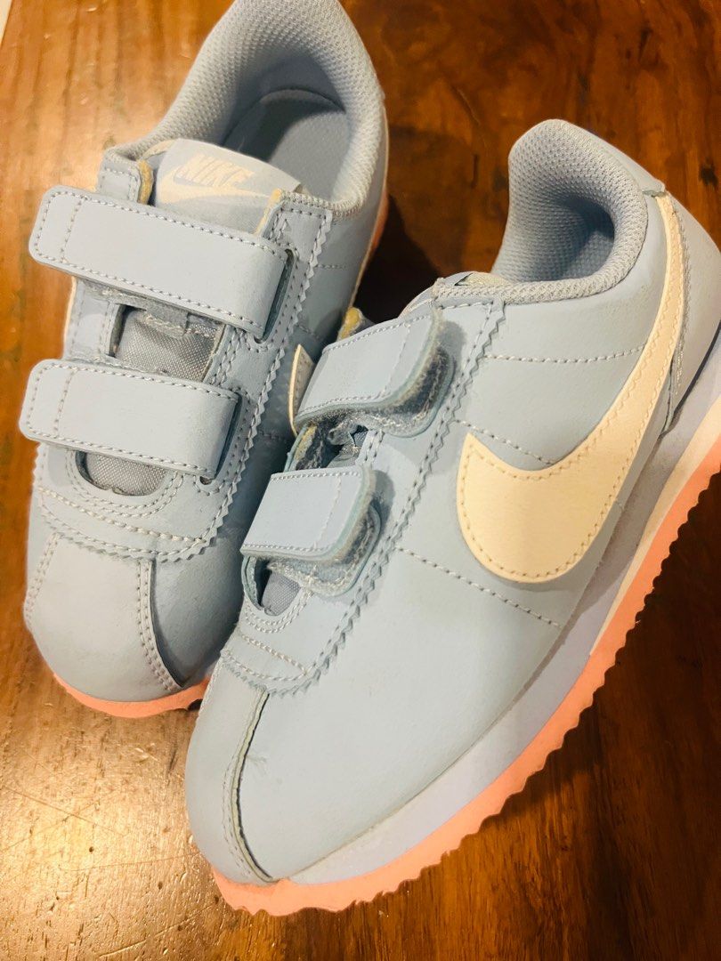 NikeCortez (Category: Babies & Kids Fashion) located in Bacolod City. Submitted by shinggot1981 (Listing ID 1395258859, Image 2). Description: Unused (stored only), with minor marks in sole Bought brand new Authentic Nike Cortez Baby Blue Color (unisex) SRP almost 3k Size available US 12C US 11C.