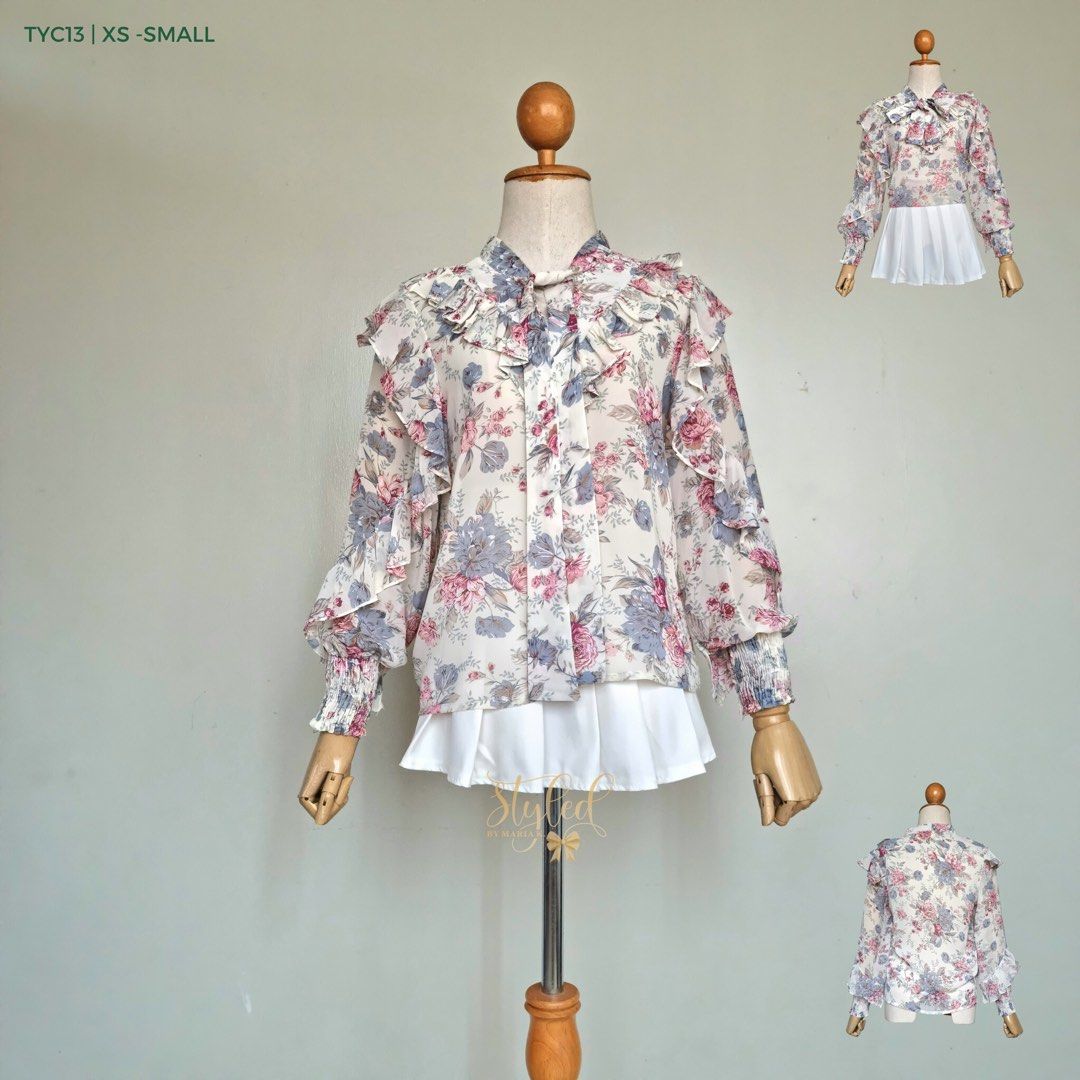 PINK FLORAL OFFICE CHIFFON TOP (Category: Longsleeves) located in Valenzuela. Submitted by kaths.collection (Listing ID 1395321873, Image 1). Description: 🛵 Courier: Jnt/ Lalamove - JNT (October 4-5) / Lalamove (same day delivery) - Shipping Rates: starts from 65-105 pesos 📲 Payment: Payment first via cashG/Gtyme/UB Thank you..