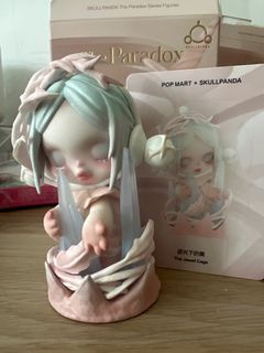 SKULLPANDA巻草　舒花　2点セット POPMART﻿】 Skullpanda 200% 舒花 limited edition unboxing