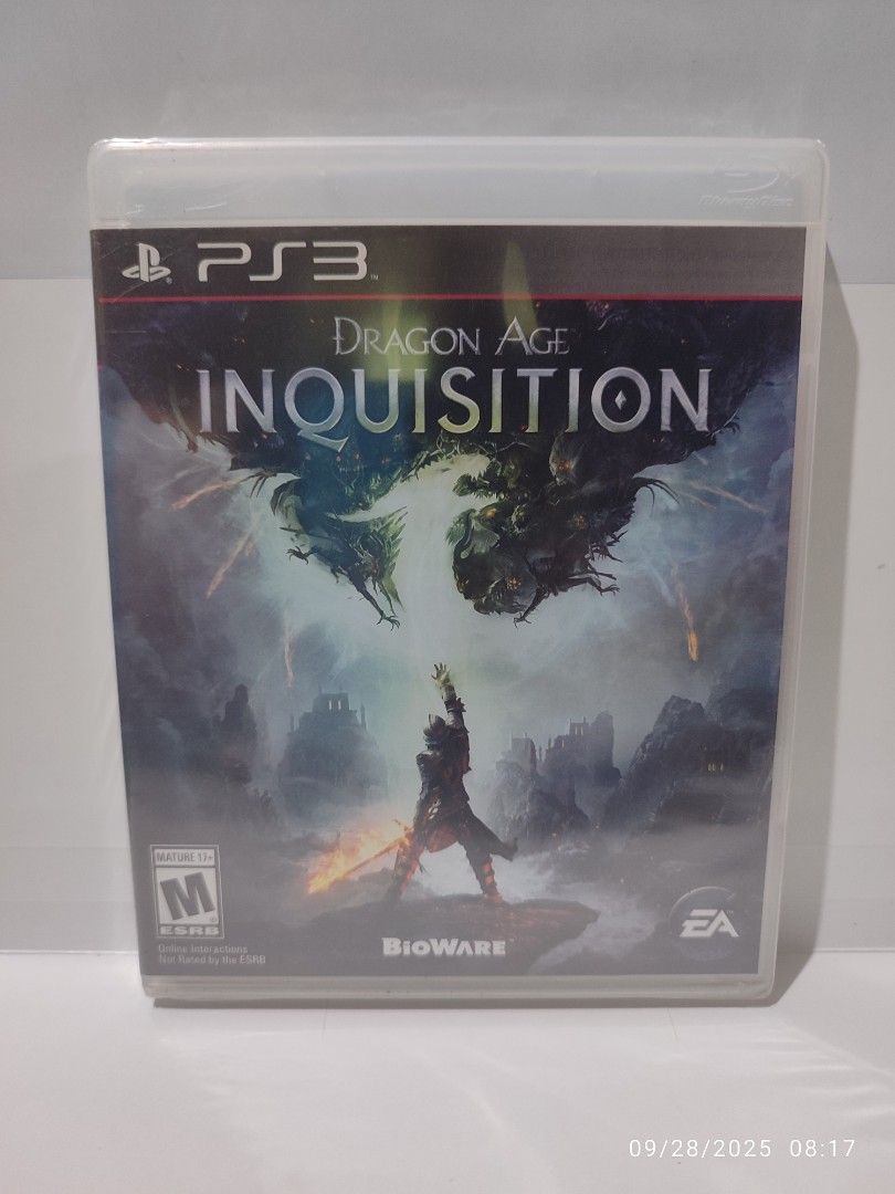 PS3 - Dragon Age Inquisition (BRAND NEW) "ALL" (Category: PlayStation) located in Mendez-Nunez. Submitted by sf2_gameshop (Listing ID 1395160969, Image 1). Description: PLEASE READ: CONDITION: Brand new and sealed (Y-fold), though its plastic wrap has a tears (pls. refer to posted photos). GENRE: Action role-playing MODE: 1 player VOICE: English IN-GAME Text: English REGION: ALL Feel free to chat for any inquiries and I'm inviting you to visit my