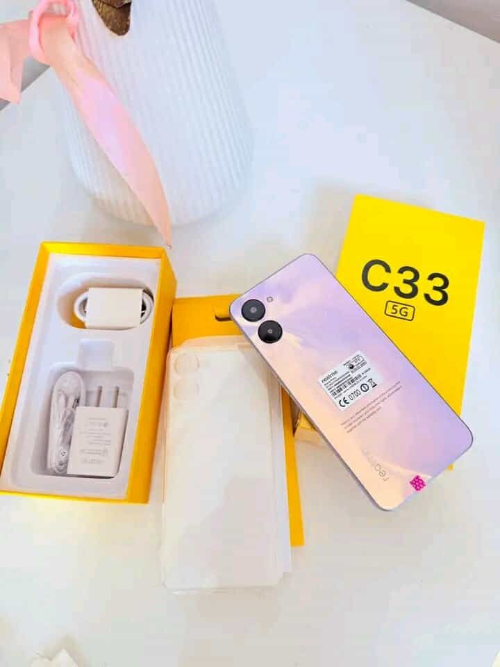 Realme C33 5G Brandnew Complete Package (Category: Realme) located in Manila. Submitted by justinemel66110 (Listing ID 1395260342, Image 1). Description: REALME C33 ✅ BRAND NEW SEALED ✅ 💯% ORIGINAL ✅ REFURBISHED ✅ 7 DAYS REPLACEMENT + 1 MONTH WARRANTY 💛 I N C L U S I O N S💛 • CHARGER ADAPTOR • CHARGER CABLE 🔌 • CASE • MANUAL • WARRANTY CARD • SIM INJECTOR 💛CASH ON DELIVERY.