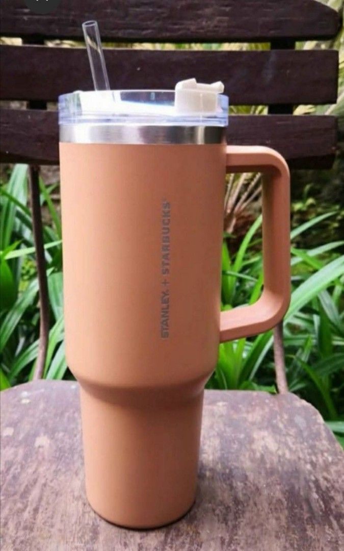 Starbucks Stanley 40oz Quencher Brown (Category: Water Bottles & Tumblers) located in Mandaluyong City. Submitted by raymondcarlos (Listing ID 1395182742, Image 1). Description: Starbucks Stanley Camel Brown Php1900 (Orig Price 2895) Item Location: Mandaluyong City Shipping on buyer's expense. Payment via BDO/Gcash..