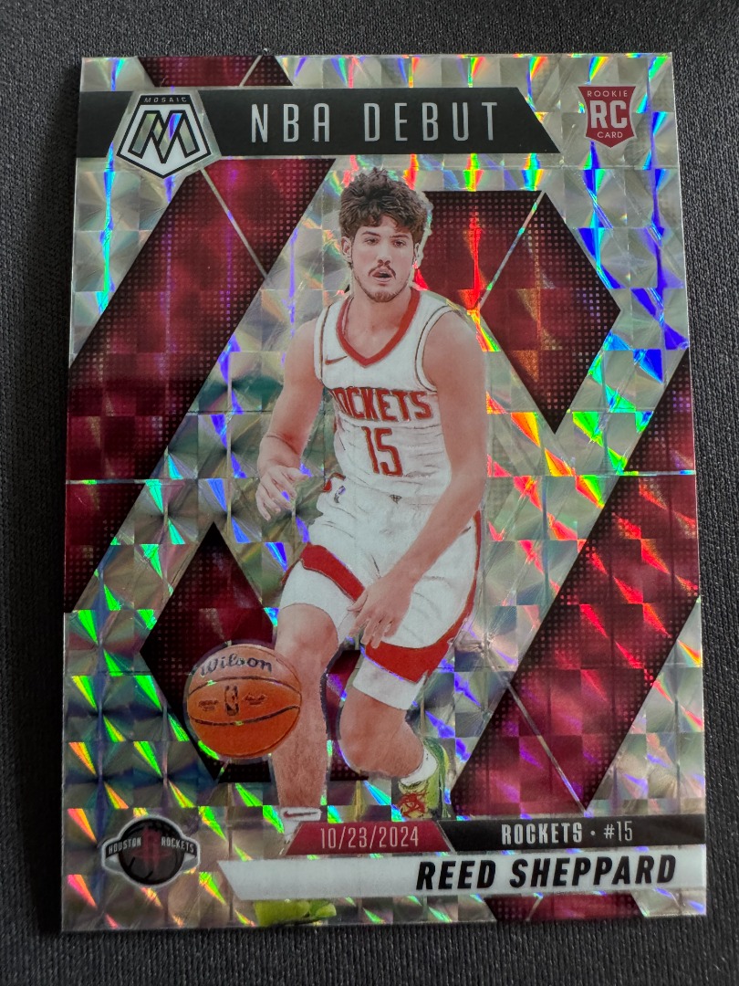 2024-25 Panini Mosaic Reed Sheppard NBA Debut Mosaic RC, Hobbies & Toys ...