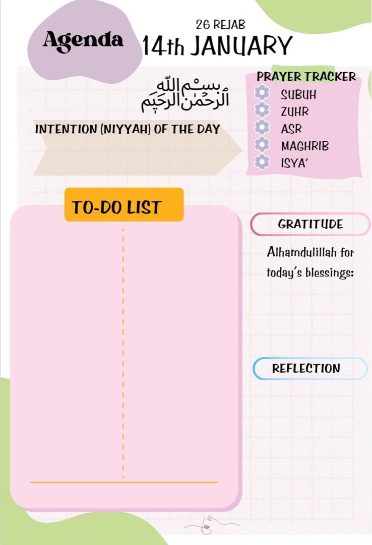 2026 Islamic Digital Planner (For Muslimah) Everything Else Others on
