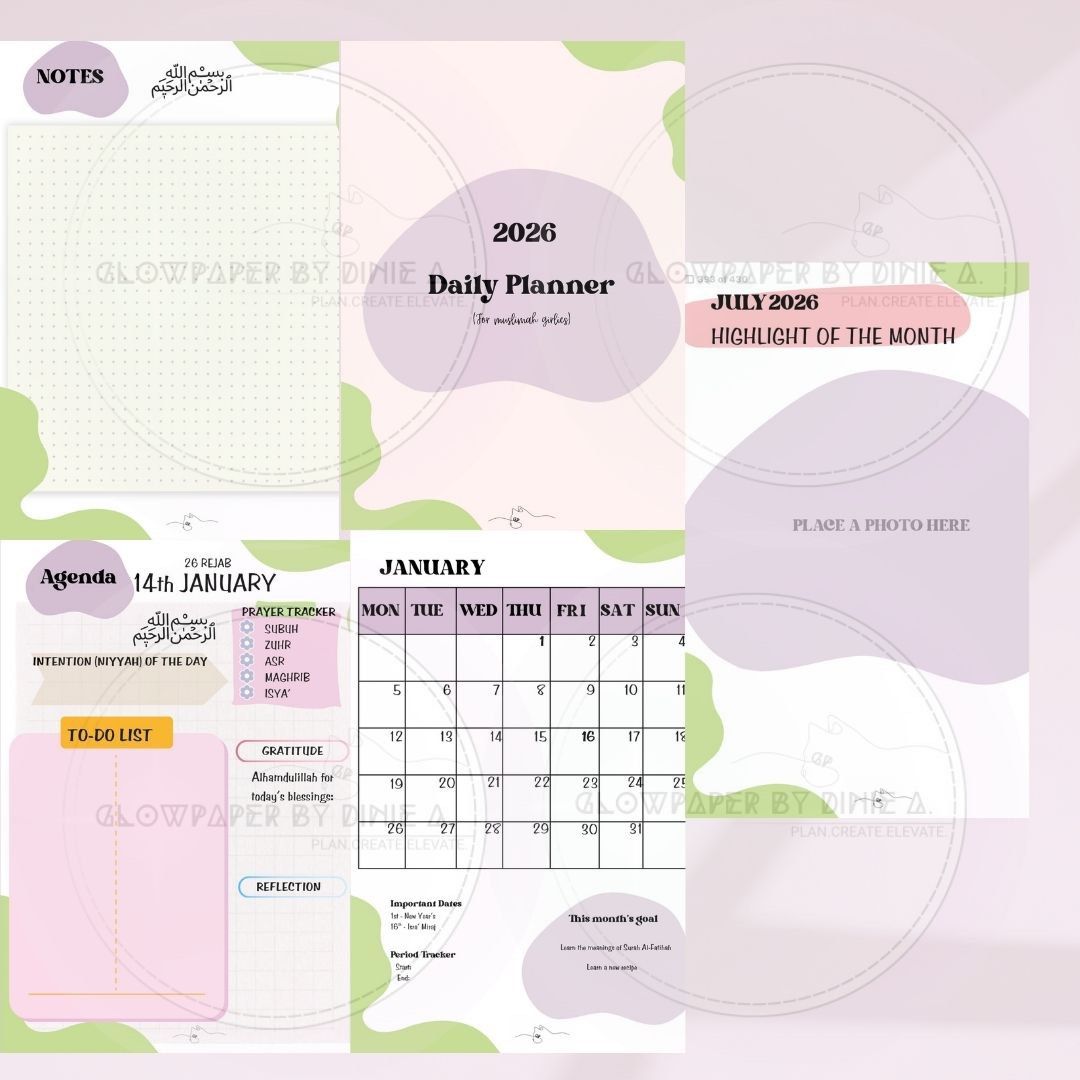 2026 Islamic Digital Planner (For Muslimah) Everything Else Others on