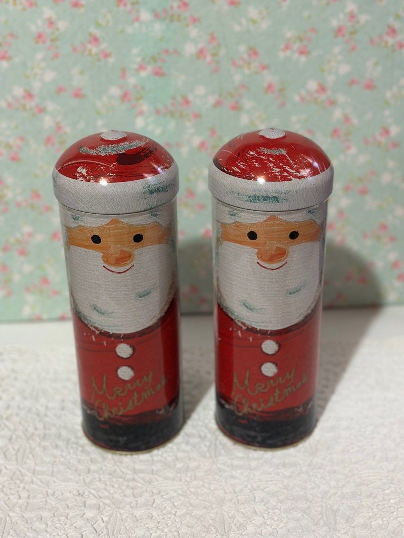 2pcs Christmas Metal Tin Box (Category: Storage Boxes & Baskets) located in Davao. Submitted by favoritepreloved (Listing ID 1395440906, Image 3). Description: Colour: Red Material: Metal Product dimensions: 25L x 1W x 25H cm Special feature Durable, Lightweight, Sturdy Closure type Snap Metal candy box: the christmas candy boxes are great and wonderful for you to hold lots of small goodies or candies. Christmas cookie tins: design with christmas