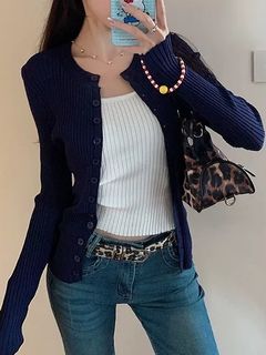 深藍色針織款小外套 斯文款64229339439233110