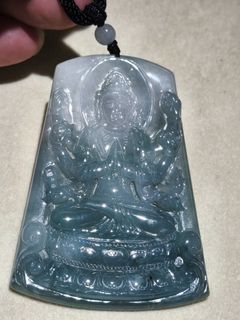 承風翡翠 純天然緬甸A貨 八大守護神生肖鼠 千手觀音翡翠吊墜64201642703875110