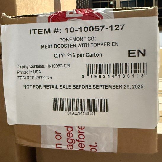 ME01 Mega Evolution Booster Box Case (Sealed), Hobbies & Toys, Toys &  Games on Carousell