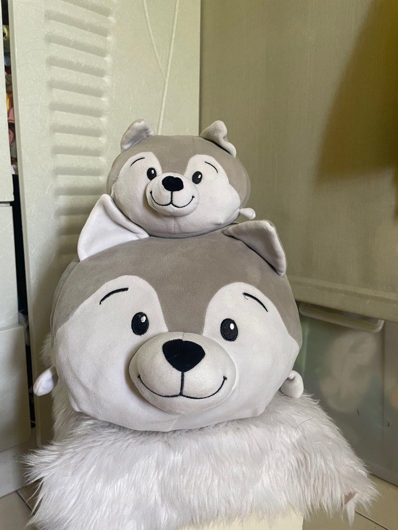 Blue Magic Husky Plush Pillow (Category: Plushies & Soft Toys) located in Manila. Submitted by jandee12345 (Listing ID 1395413246, Image 1). Description: perfect pang regalo 🤍 not abused!! good condition loc: Novaliches QC.