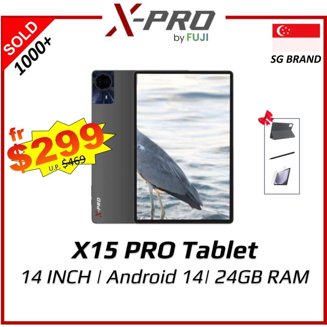 Brand New X15 PRO Tablet- By XPRO- 14 Inch - 24GB RAM - Android 14 ...