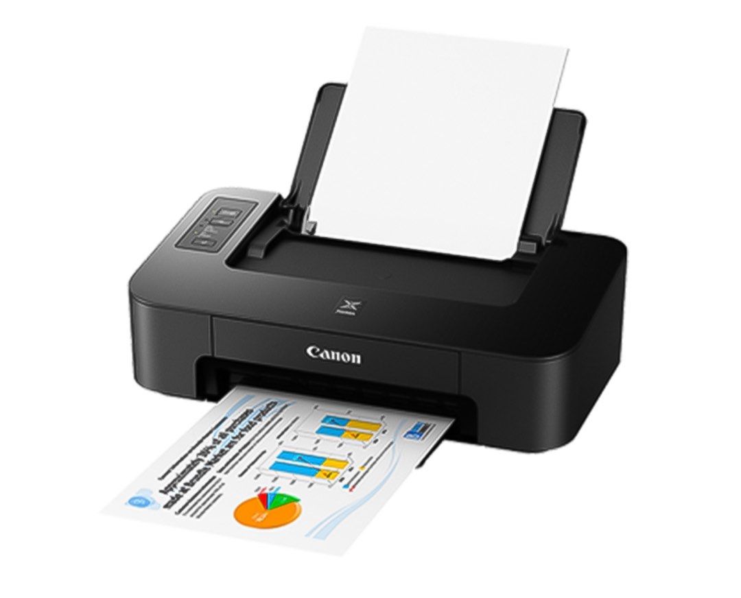 Canon PIXMA TS207 (Category: Printers, Scanners & Copiers) located in Mandaluyong City. Submitted by Aegyofinds (Listing ID 1395402165, Image 2). Description: - Canon PIXMA E3170 Ink Efficient printer - Prints documents and photos - Black color, compact design - Features paper tray and control buttons - Perfect for home or small office use.
