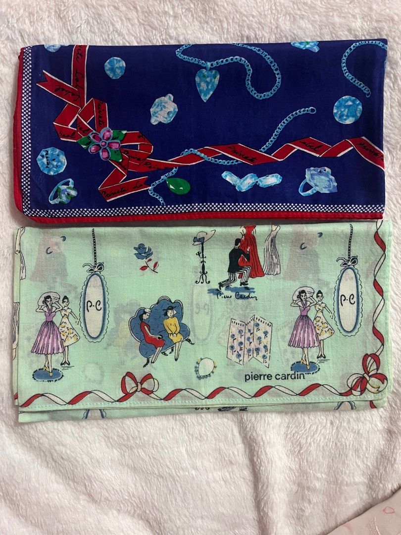 Handkerchiefs Celine, Anna sui etc (Category: Other Accessories) located in Caloocan City. Submitted by Gucci00021 (Listing ID 1395423770, Image 2). Description: Celine 200 SOLD Pierre Cardin bundle 150 SOLD Clathas, Nina Ricci, Celine 250 Anna Sui SOLD 150 Polo club 120, Pierre Balmain 100, Marie Claire 100 Nina Ricci & Laura Ashley bundle 190 Christian Dior & Valentino bundle 100.