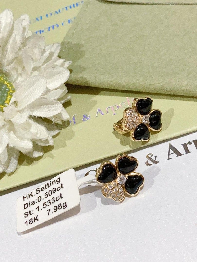 Hk Settings Black onyx diamond clip Earrings (Category: Earrings) located in Manila. Submitted by shaineofpreciousjewelshop (Listing ID 1395532934, Image 1). Description: .