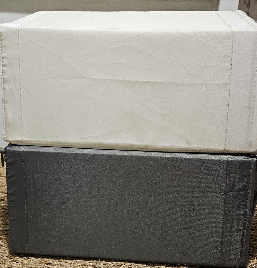 Ikea Shoe Boxes (Category: Storage Boxes & Baskets) located in Taguig. Submitted by Sai100 (Listing ID 1395507786, Image 2). Description: 12pcs White 12pcs Gray Bought in Ikea 100 each.