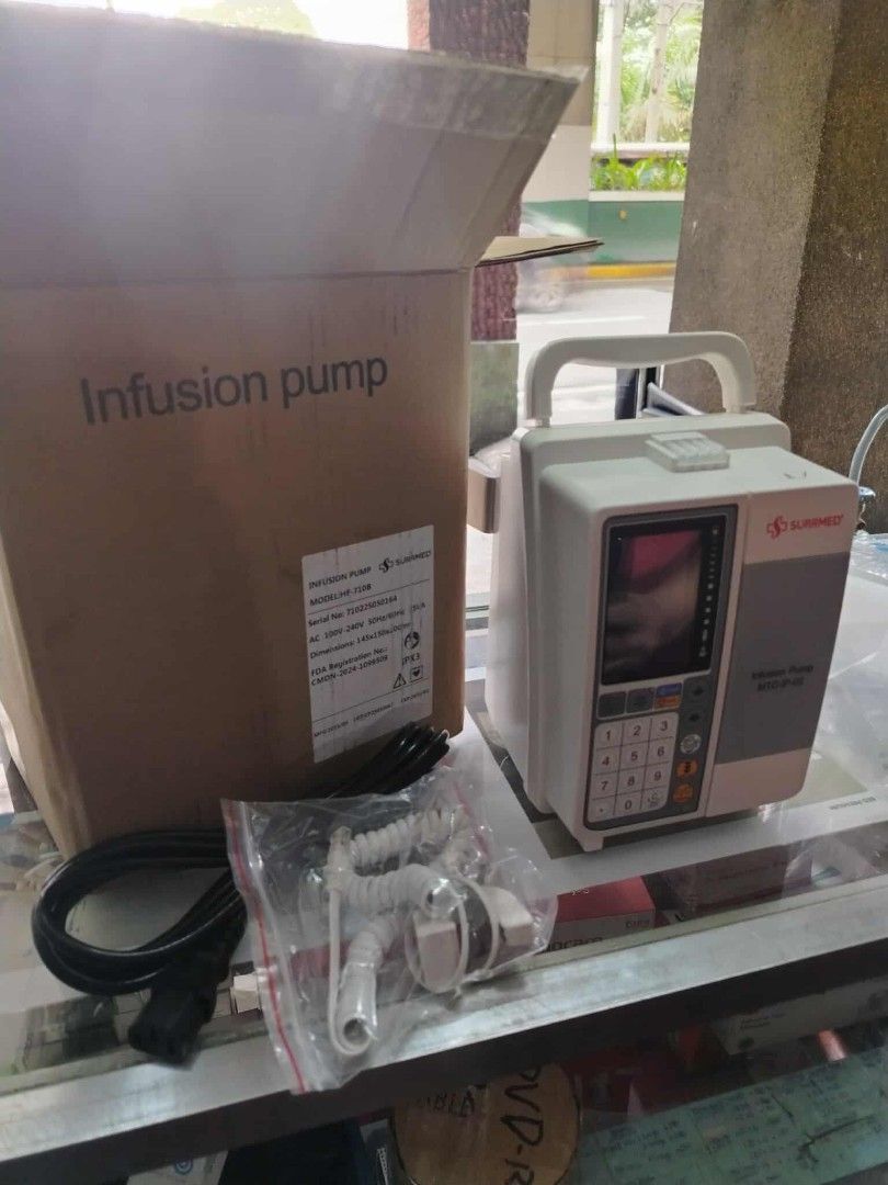 Infusion pump (Category: Health Monitors & Weighing Scales) located in Quezon City. Submitted by medicsupplies_09 (Listing ID 1395493598, Image 1). Description: Brand new item. Brand: Surrmed.