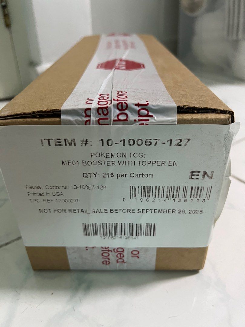 RESERVED) Mega Evolution Pokemon TCG Sealed Enhanced Booster Box Case,  Hobbies & Toys, Toys & Games on Carousell