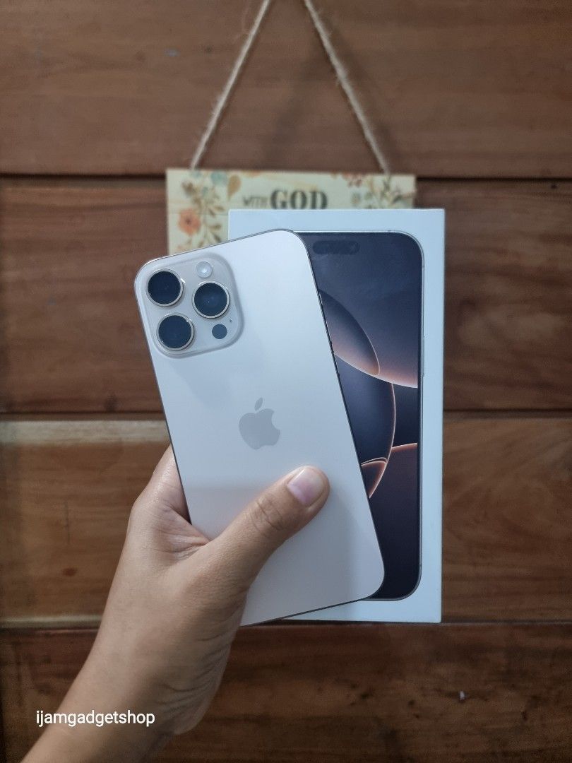 Iphone 16promax 512gb (Category: iPhone 16 Series) located in Pasig City. Submitted by ijamgadgets (Listing ID 1395370921, Image 1). Description: iphone 16promax 2ndhand 512gb hk variant dual sim with box same serial orig cord smooth no dents check all u want 📌we do cod in metro manila and near provinces just add sf only 📌can visit in my store at greenhills shopping center 📌we do LBC transaction 📌we accept credit card in store 📌Accept ggives