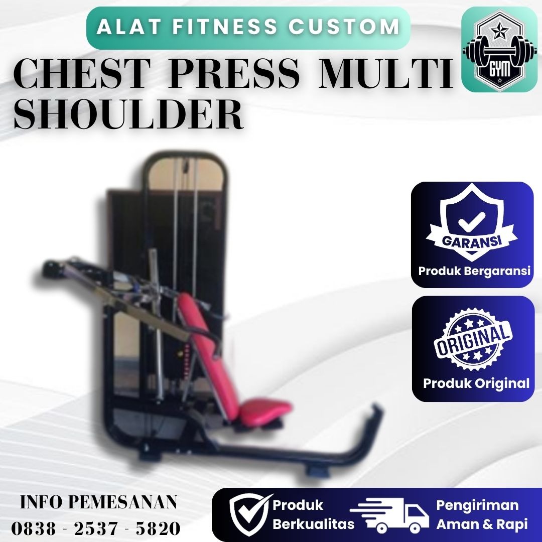 Jual Alat Fitness Custom Commercil Chest Press Multi Shoulder Kualitas ...