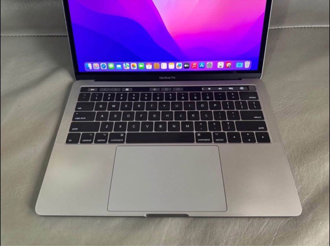MACBOOK PRO (13-inch, 2018) (Category: Laptops & Notebooks) located in Quezon City. Submitted by inygadgetshop (Listing ID 1395435690, Image 2). Description: MACBOOK PRO (13- inch, 2018) Specs: • Intel Core i7 2.7GHz • 16GB 2133 MHz RAM • 512GB SSD (storage) • intel Iris Plus 1536MM • 150 Battery Cycle Count • Backlit Keyboard • 95% smooth (see pictures) • No Hidden Issue • All keys and ports are working properly • With activated MS OFFICE 2019 •