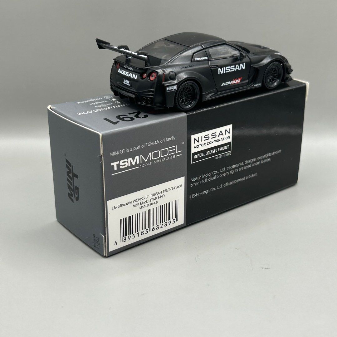Mini GT #291 LB-Silhouette WORKS GT NISSAN 35GT-RR / Matt Black