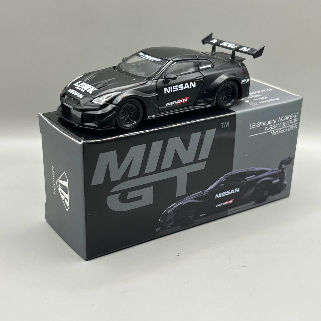 Mini GT #291 LB-Silhouette WORKS GT NISSAN 35GT-RR / Matt Black