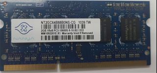 NANYA 2GB Memory ram PC3 1RX864080580161793110