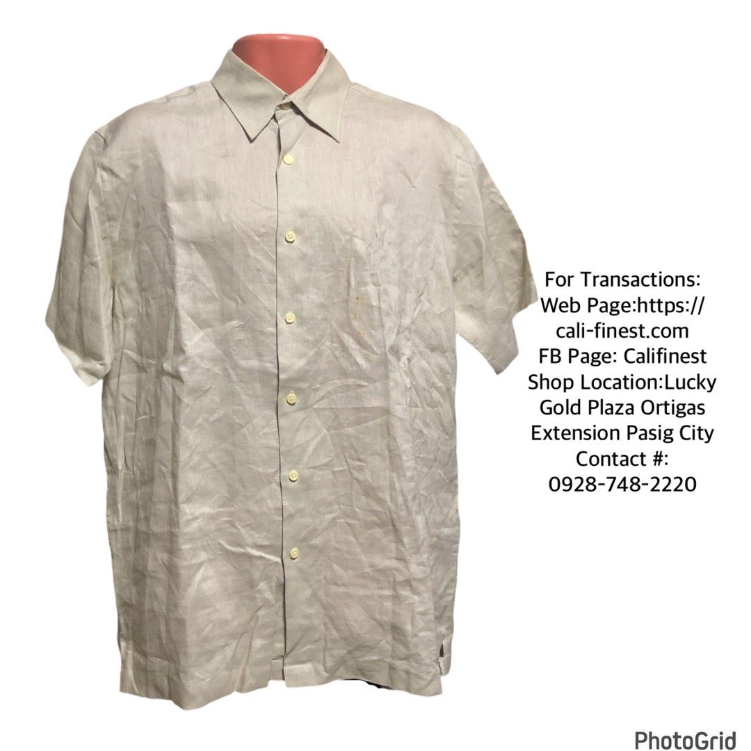 Perry Ellis Men Polo shirt Medium (Category: Tshirts & Polo Shirts ) located in Pasig City. Submitted by califinestcollectibles (Listing ID 1395417232, Image 1). Description: Perry Ellis Men Polo shirt Medium T#679 Need wash Size: Medium L: 30 inches/ 77cm W: 47 inches/ 120 cm Original/Authentic From USA Actual and detailed picture are posted Pick up at one oasis condominium ortigas extension pasig city Or Delivery via Lalamove ,Lbc Cod/Cop Jnt (