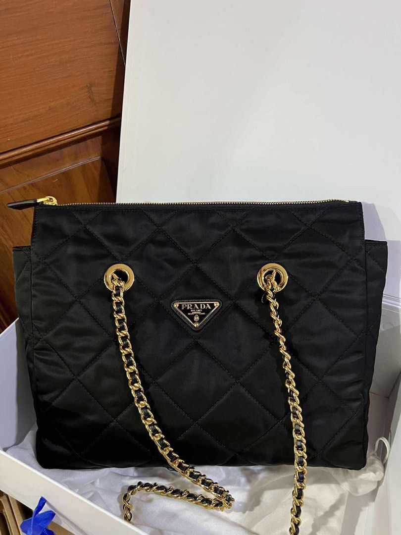 Prada ReNyon Shoulder bag GHW (Category: Luxury Bags & Wallets) located in Quezon City. Submitted by rarebagsfrmjapan (Listing ID 1395450346, Image 2). Description: IMPORTANT PLS READ !!! PERFECT GIFT OR GIVEAWAYS REWARD UR SELF OR LOVE ONES AT LEAST ONCE A YEAR !!! ALL ITEMS ARE FROM ABROAD JAPAN,,DUBAI,,USA ETC 𝐃𝐈𝐒𝐂𝐋𝐀𝐈𝐌𝐄𝐑: we are 𝐧𝐨𝐭 𝐚𝐬𝐬𝐨𝐜𝐢𝐚𝐭𝐞𝐝 𝐰𝐢𝐭𝐡 𝐭𝐡𝐞 𝐛𝐫𝐚𝐧𝐝𝐬 𝐭𝐡𝐚𝐭 𝐚𝐫𝐞 𝐥𝐢𝐧𝐤𝐞𝐝 𝐚𝐧𝐝 𝐬𝐭𝐚𝐭𝐞𝐝 