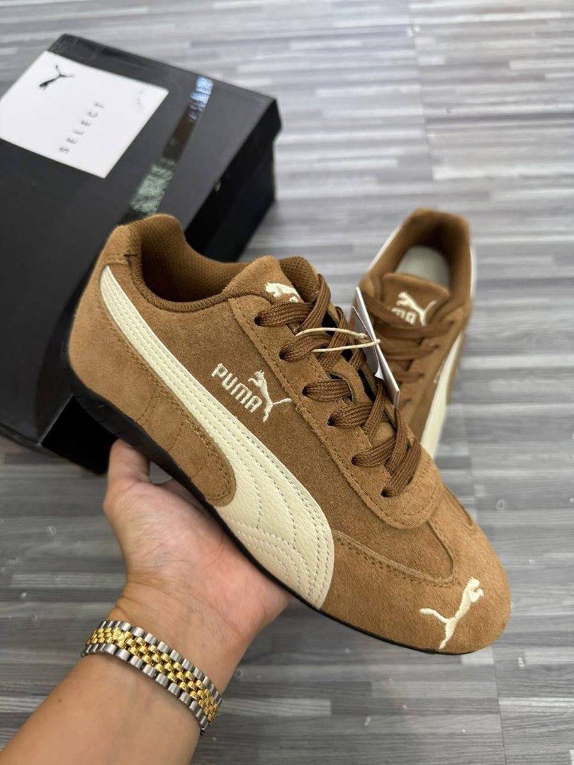 PUMA SPEEDCAT BROWN (Category: Sneakers) located in Manila. Submitted by mypshopp (Listing ID 1395368391, Image 1). Description: Actual picture posted Available size Women 36/37/38/39/40 Men 41/42/43/44/45 Sameday deliver!!.