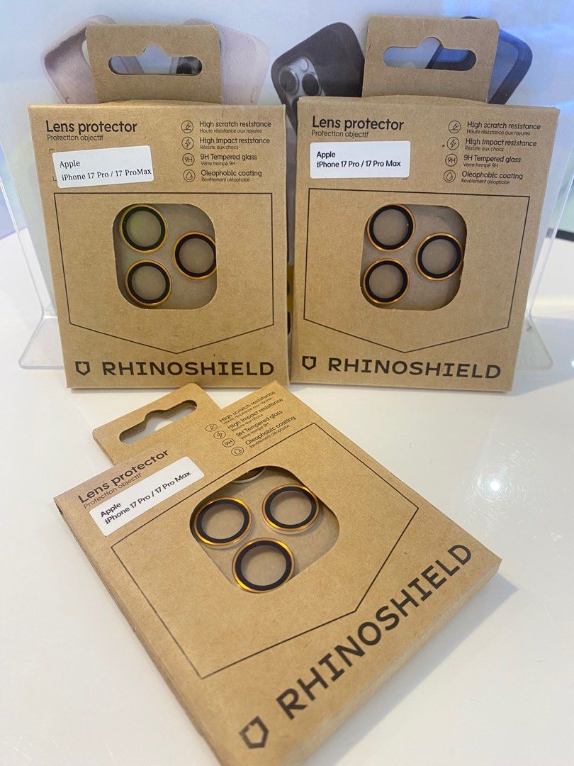 Rhinoshield Camera Lens 17/17pro/17promax (Category: Other Mobile & Gadget Accessories) located in Quezon City. Submitted by rhinoshield (Listing ID 1395460090, Image 1). Description: 🌈Rhinoshield Camera Lens 17/17pro/17promax 890 to 1,190 price range!🤑 colors; orange | black | navy blue | silver | titanum -scratch resistance -no flare -impact resistance •pick up/walk in •lalamove/jnt 📍Fairview Terraces.
