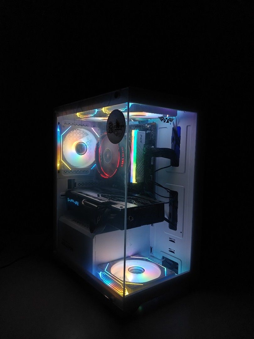 RX570 4GB AMD SAPPHIRE Custom Gaming PC with RGB Lighting, Computers ...