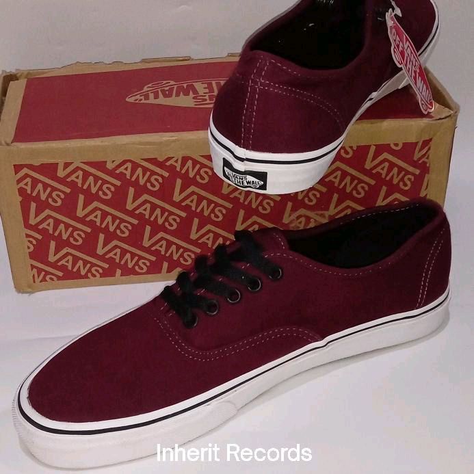 Sepatu Vans Authentic Port Royale size 44 Red Merah maroon