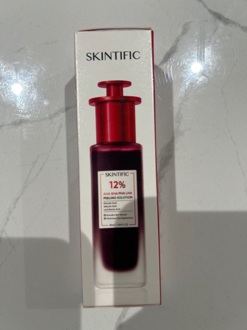 SKINTIFIC 12% AHA BHA PHA LHA Peeling Solution, Beauty & Personal Care ...