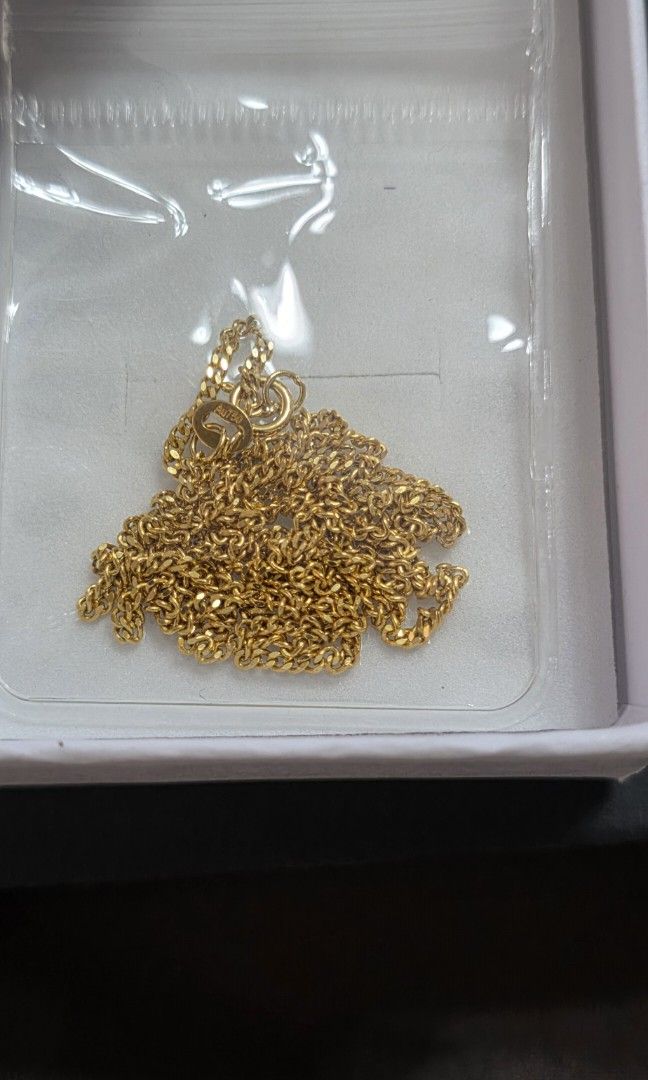 SOLD - Real 18k Au750 - 20" Chain, 2mm width (Category: Necklaces) located in Cavite. Submitted by pisi_elements_charms (Listing ID 1395371441, Image 1). Description: 📍Sold in Fb marketplace✨️ 📍Brand new stock 🤍Another blessing another Sale 🙏 👏Someone is there to buy...humble and patient🙏 ✨️The item has just been renewed same description but new stock, the previous was sold with old price 📍Buyer just immediately inquired and PAID first ( a